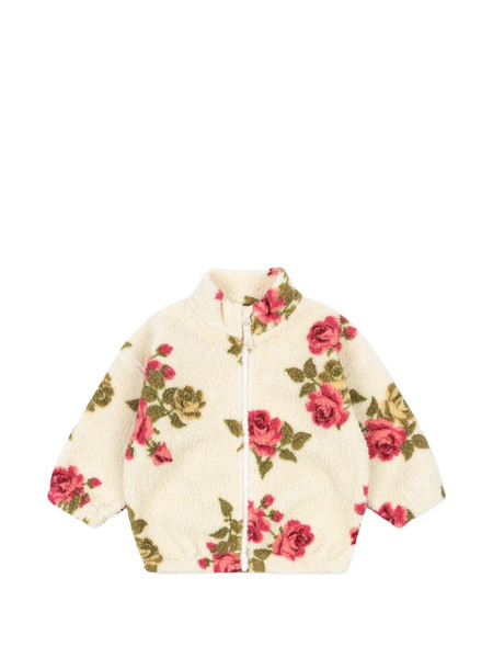  Konges Sløjd Jody Teddy Floral-pattern Jacket - Neutrals 
