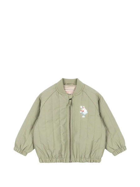  Konges Sløjd Juno Appliqué Bomber Jacket - Green 