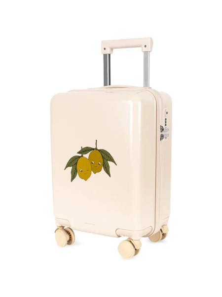  Konges Sløjd Lemon-print Suitcase - Neutrals 