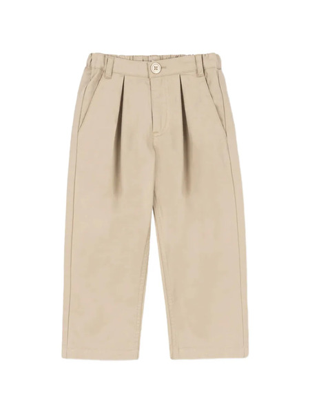  Konges Sløjd Pleated Elasticated Trousers - Neutrals 