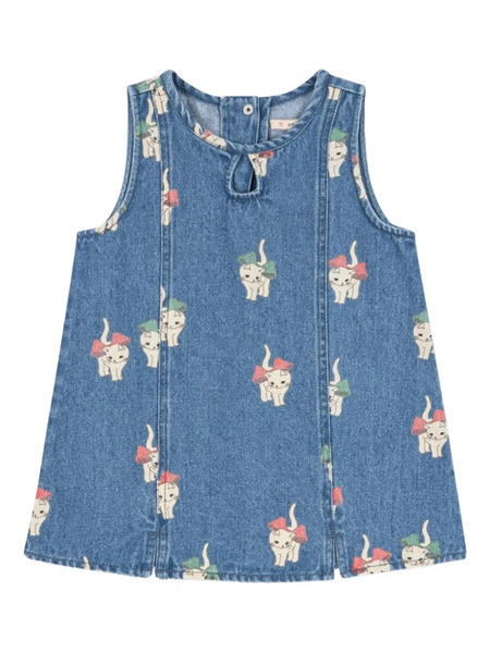  Konges Sløjd Printed Keyhole Dress - Blue 
