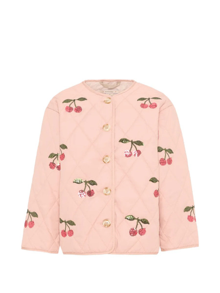  Konges Sløjd Quilted Cherry Jacket - Pink 