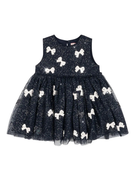  Konges Sløjd Sequin-bow Dress - Blue 