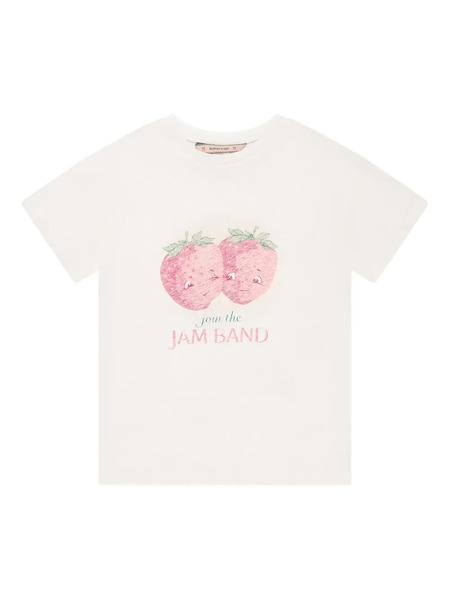 Konges Sløjd Strawberry-print T-shirt - Neutrals 