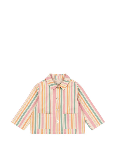  Konges Sløjd Striped Front-pockets Jacket - Yellow 