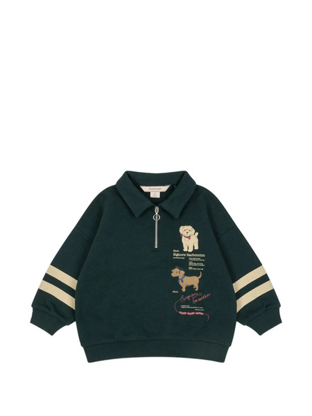  Konges Sløjd Zip Sweatshirt - Green 