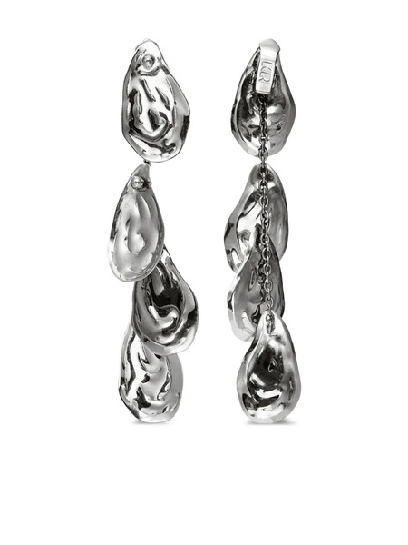  Korobeynikov Droplet Chain Earrings - Silver 