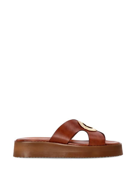  Kotris Sandals Helios Cut-out Platform Sandals - Brown 