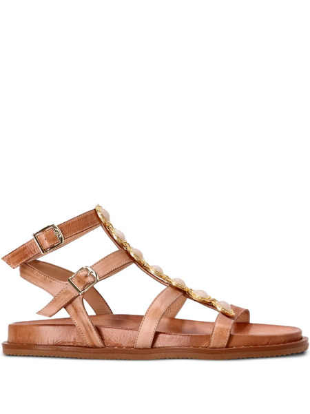  Kotris Sandals Stone-embellished Buckle Sandals - Brown 