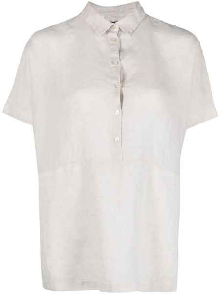  Kristensen Du Nord Button-up Short-sleeve Shirt - Neutrals 