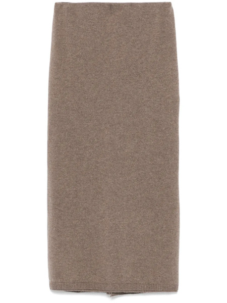  Kristensen Du Nord Cashmere Skirt - Brown 