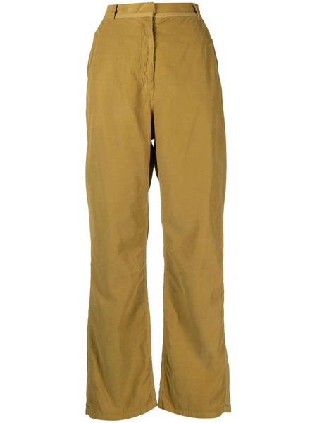  Kristensen Du Nord High-waisted Panelled Trousers - Green 