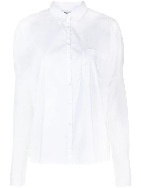  Kristensen Du Nord Long-sleeve Stretch-cotton Shirt - White 