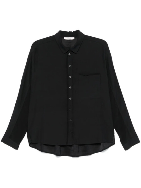 Kristensen Du Nord Satin Shirt - Black 
