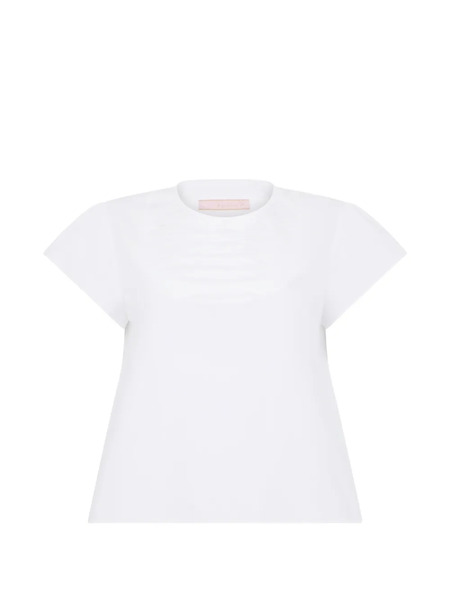  Kristina Ti Crew-neck Blouse - White 