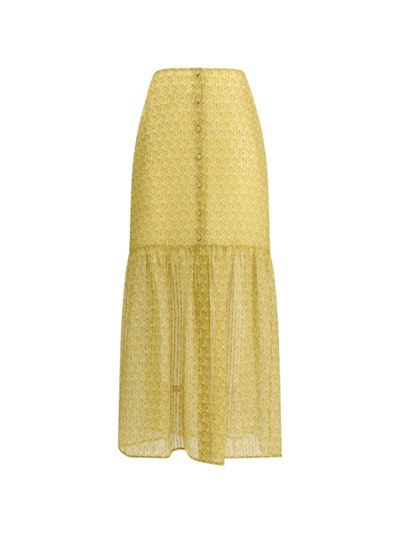  Kristina Ti Leonine Maxi Skirt - Yellow 
