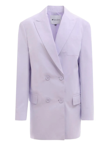  Krizia Button Jacket - Purple 