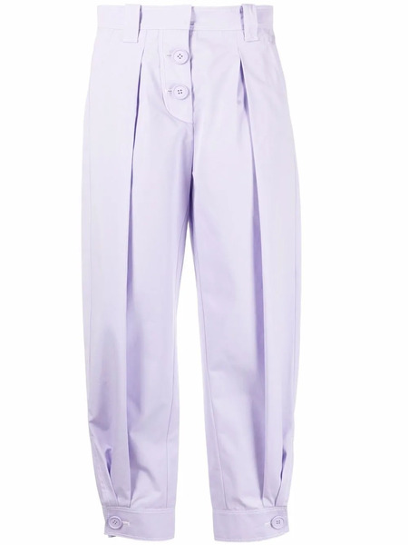  Krizia High-waisted Tailored Trousers - Purple 