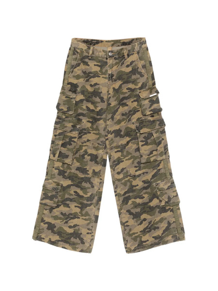  Ksubi Dropout Camouflage Cargo Pants - Green 