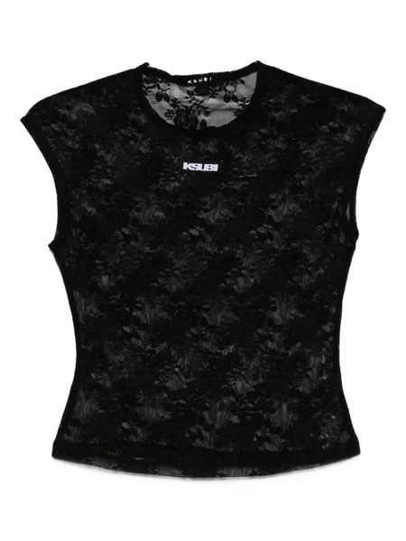  Ksubi Lace-detail Top - Black 