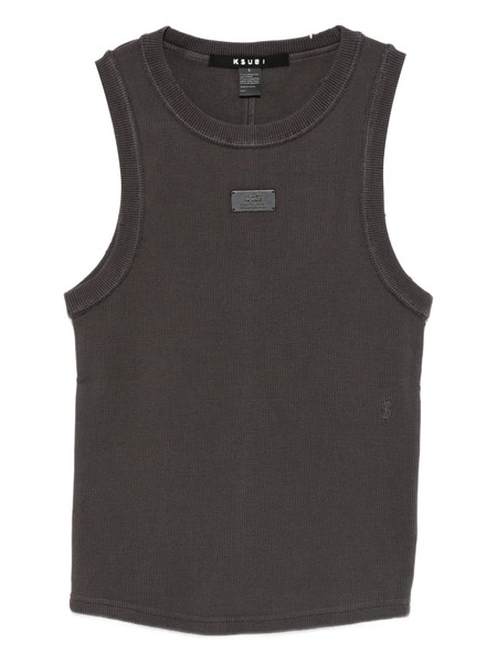  Ksubi Logo-plaque Tank Top - Black 