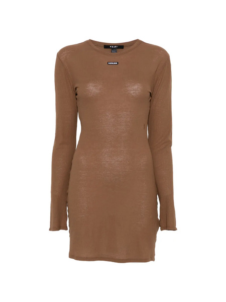 Ksubi Long-sleeve Mini Dress - Brown 