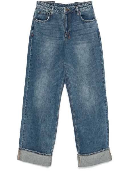  Ksubi Low Rider Cuffed Aged Jeans - Blue 
