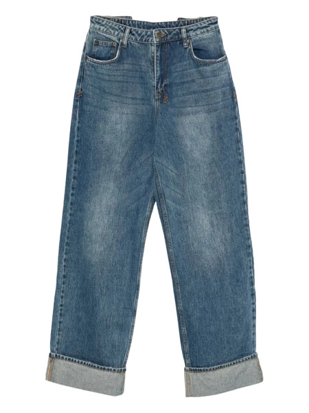  Ksubi Playback Cuffed Wide-leg Jeans - Blue 