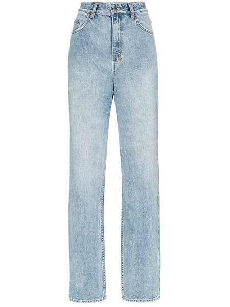  Ksubi Playback High-waisted Straight Leg Jeans - Blue 