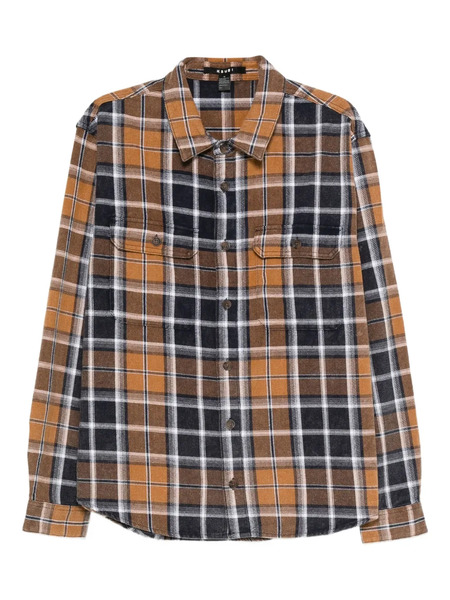  Ksubi Rosebowl Checked Long-sleeve Shirt - Brown 