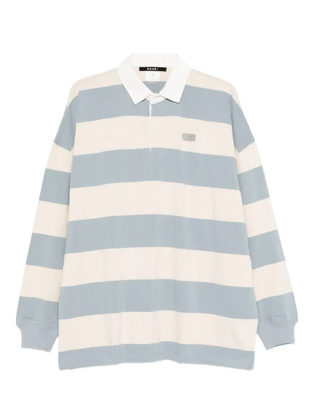  Ksubi Striped Polo Top - Neutrals 