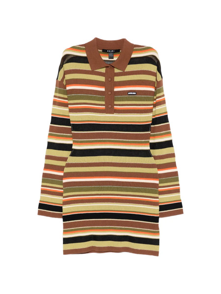  Ksubi Tamrin Striped Mini Dress - Brown 