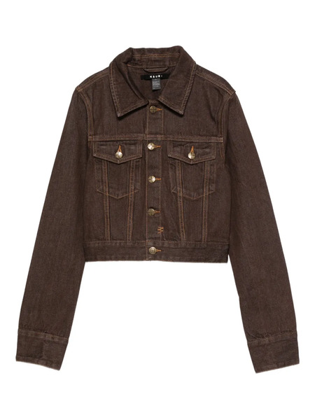  Ksubi Trucker Denim Jacket - Brown 