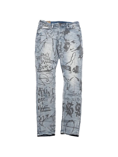  Ksubi X Trippie Redd Van Winkle Devils Jeans - Blue 