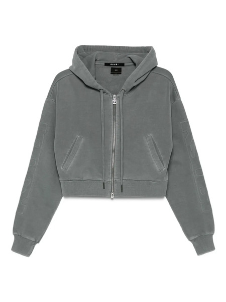  Ksubi Zip-front Logo Hoodie - Grey 