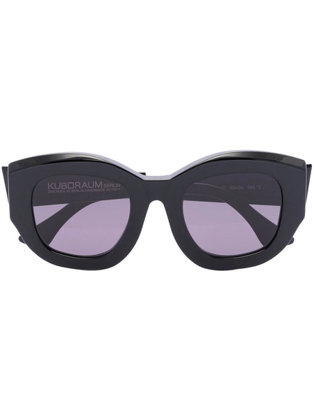  Kuboraum B2 Oversized-frame Sunglasses - Black 