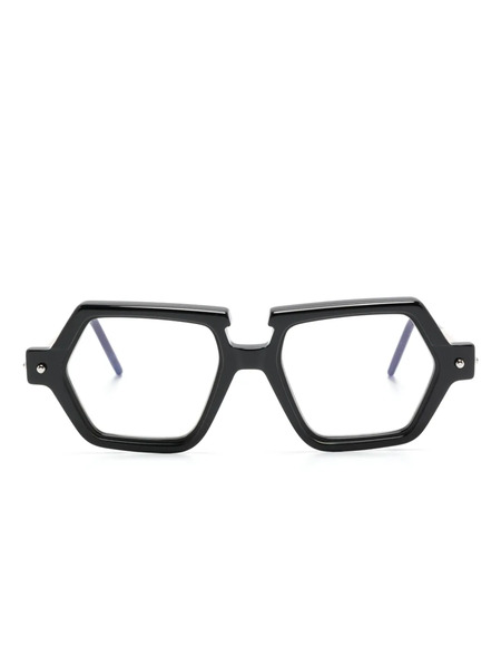  Kuboraum Geometric-frame Glasses - Black 