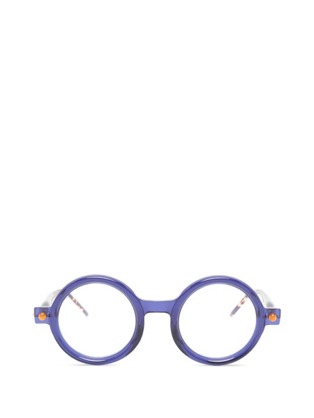  Kuboraum Round-frame Glasses - Blue 