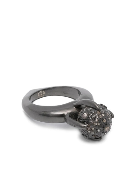  Kundo Diamond Embellished Ring - Black 