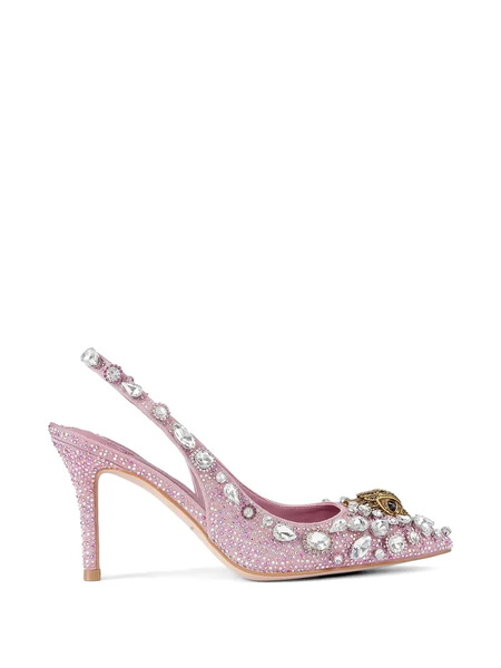  Kurt Geiger London Belgravia Crystal-embellished Pumps - Pink 