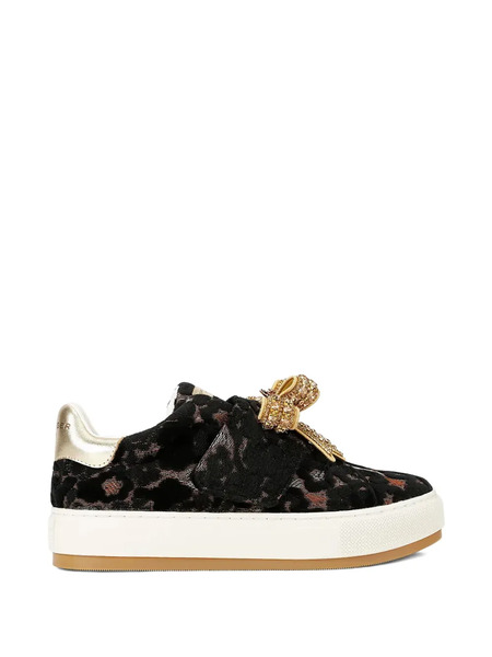  Kurt Geiger London Bow-embellished Sneakers - Black 