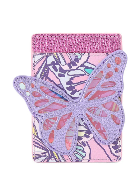  Kurt Geiger London Butterfly-motif Printed Card Holder - Pink 
