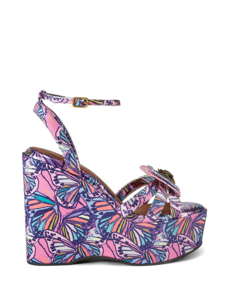  Kurt Geiger London Butterfly Wedge-heel Sandals - Pink 