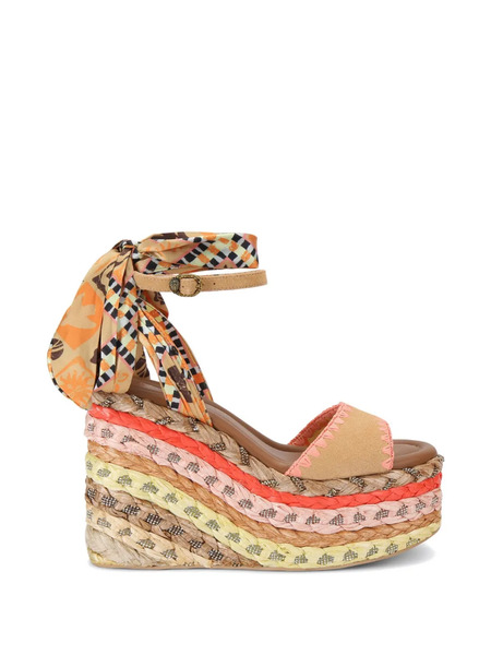  Kurt Geiger London Chelsea Scarf Sandals - Neutrals 