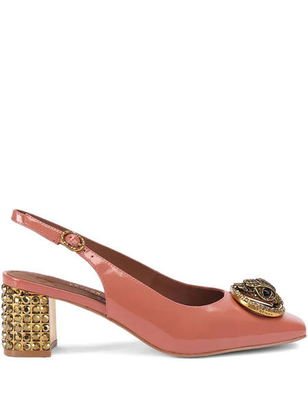  Kurt Geiger London Chelsea Snake-detail Pumps - Pink 