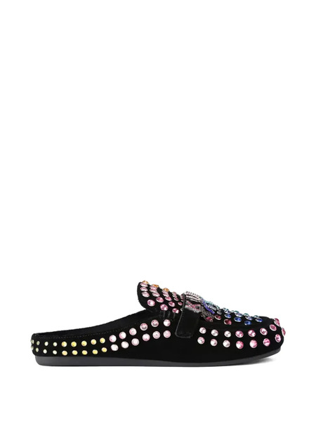  Kurt Geiger London Crystal-embellished Slipper Mules - Black 