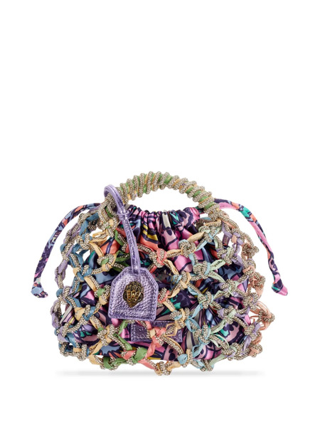  Kurt Geiger London Crystal-embellishment Mini Bag - Purple 