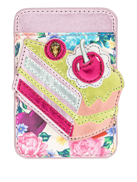  Kurt Geiger London Floral Appliqué Sticker - Pink 