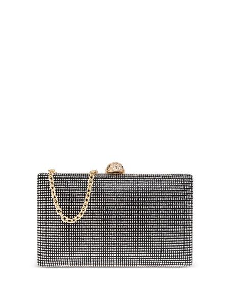  Kurt Geiger London Kensington Crystal Chain-strap Clutch Bag - Black 