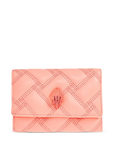  Kurt Geiger London Kensington Embellished Leather Wallet - Pink 